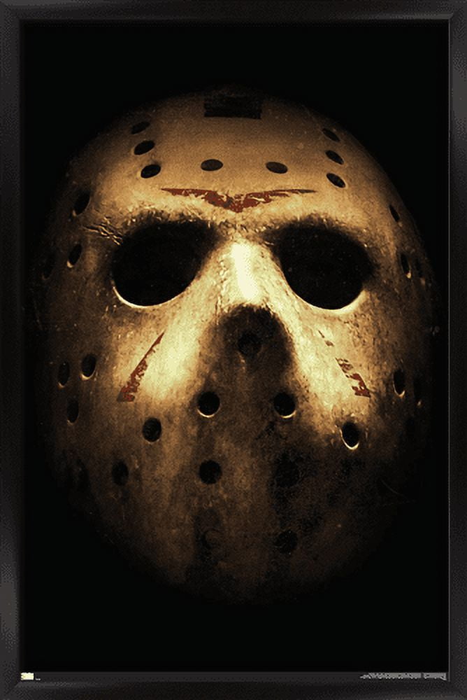 Friday the 13th - Mask Wall Poster, 22.375" x 34", Framed