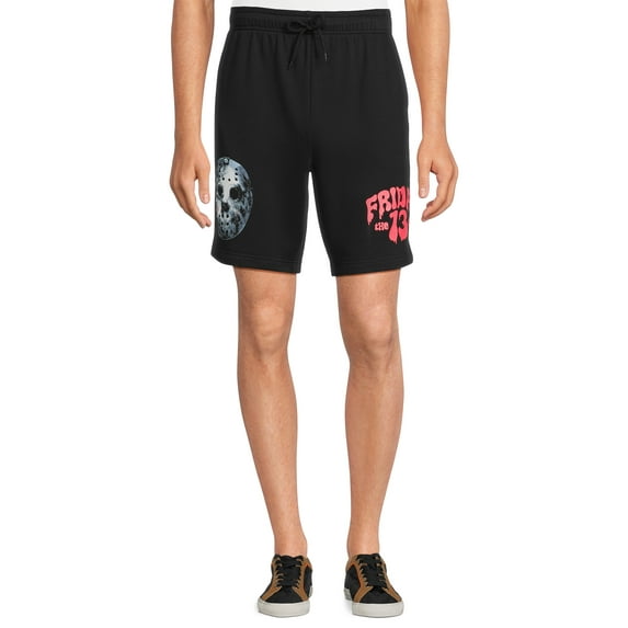 Friday the 13th Men's & Big Men's Friday Text Graphic Jogger Shorts, Size XS-3XL