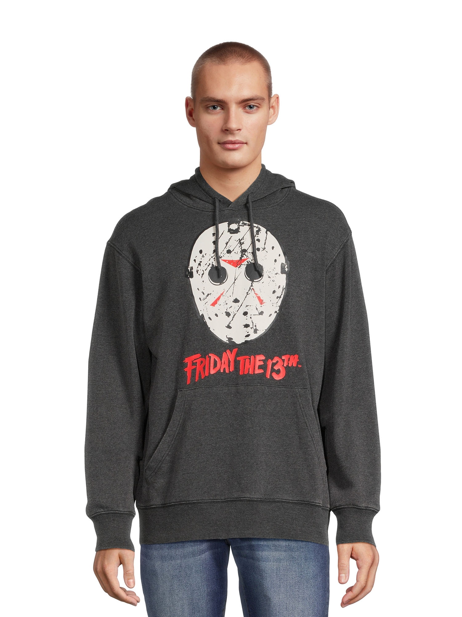 Friday the 13th Men's & Big Men's Graphic Hoodie Sweatshirt, Sizes S ...