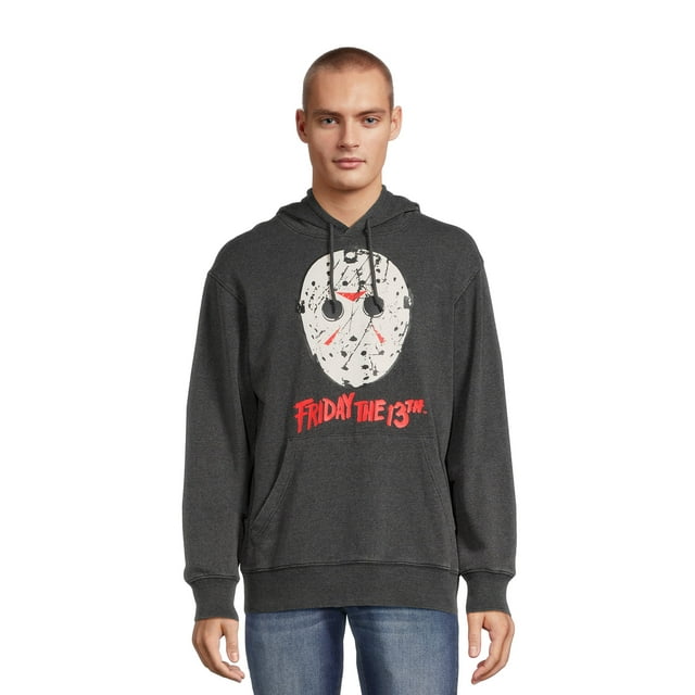 Friday the 13th Men's & Big Men's Graphic Pull Over Hoodie, Sizes S-3XL ...