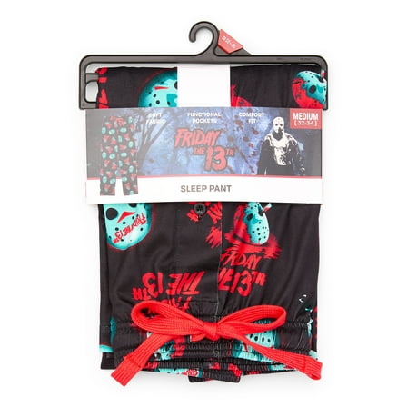 Friday the 13th Men's Graphic Print Sleep Pants, Sizes S-2XL