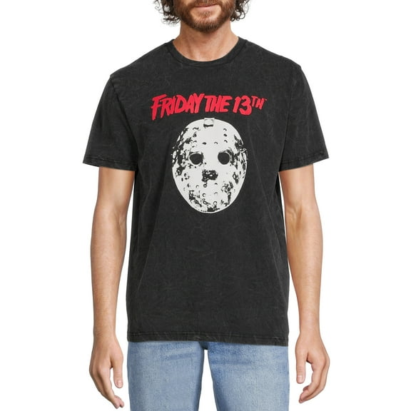 Friday the 13th Men’s Mineral Wash T-Shirt with Short Sleeves