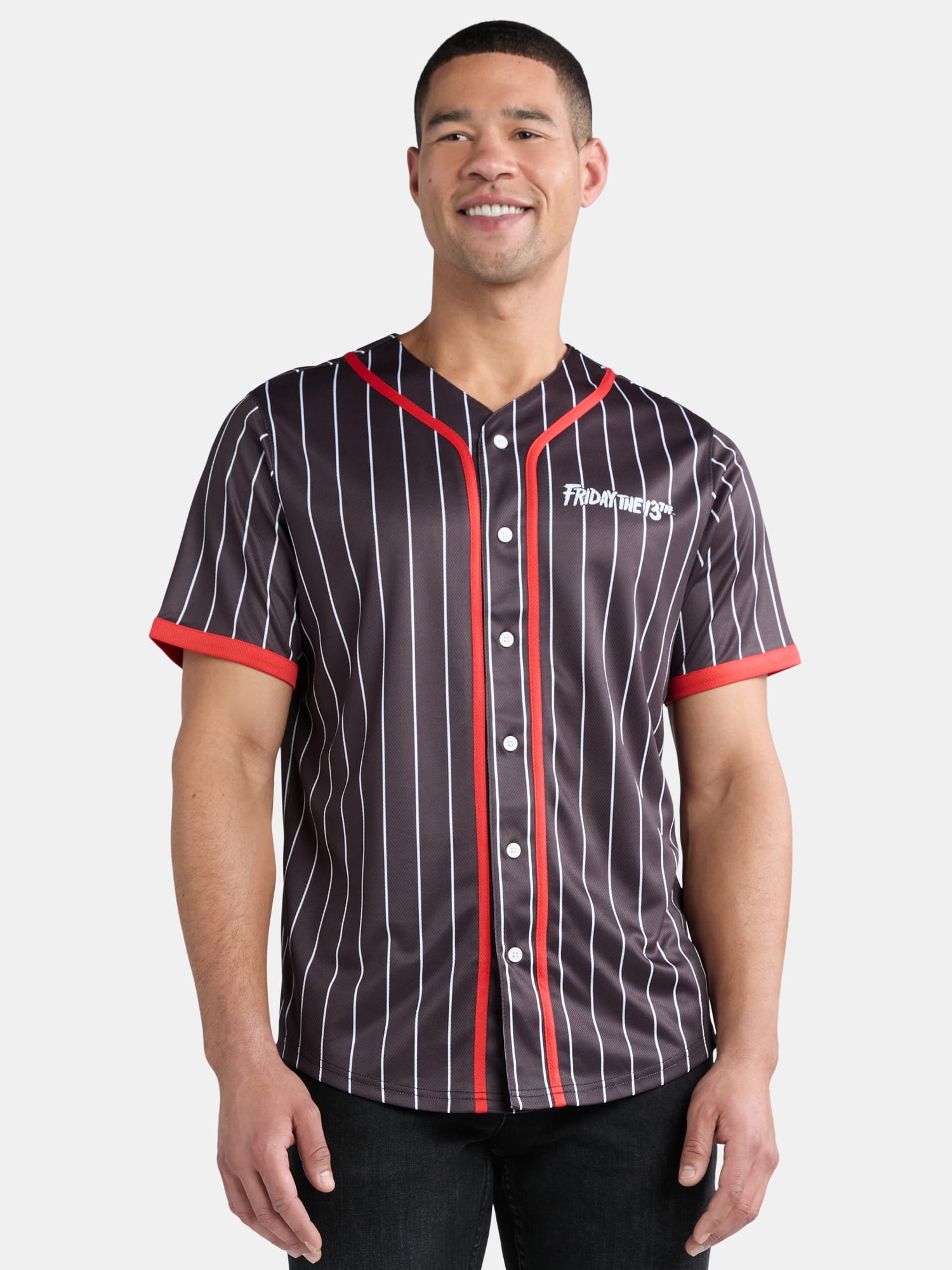 Friday the 13th Men's and Big Men's Graphic Baseball Jersey, Sizes XS-3XL