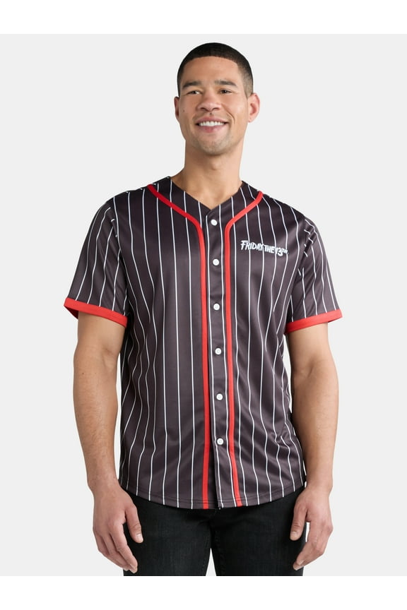 Men's and Big Men's Graphic Baseball Jersey, Sizes XS-3XL