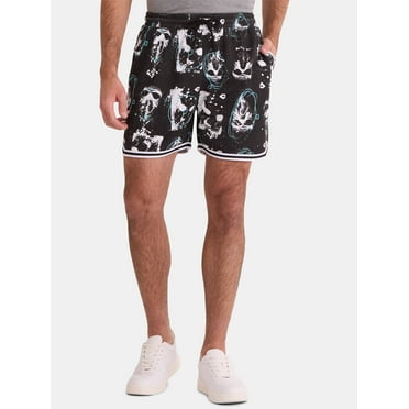 Friday the 13th Men's and Big Men's Jason Voorhees Graphic Mesh Shorts, Sizes XS-3XL