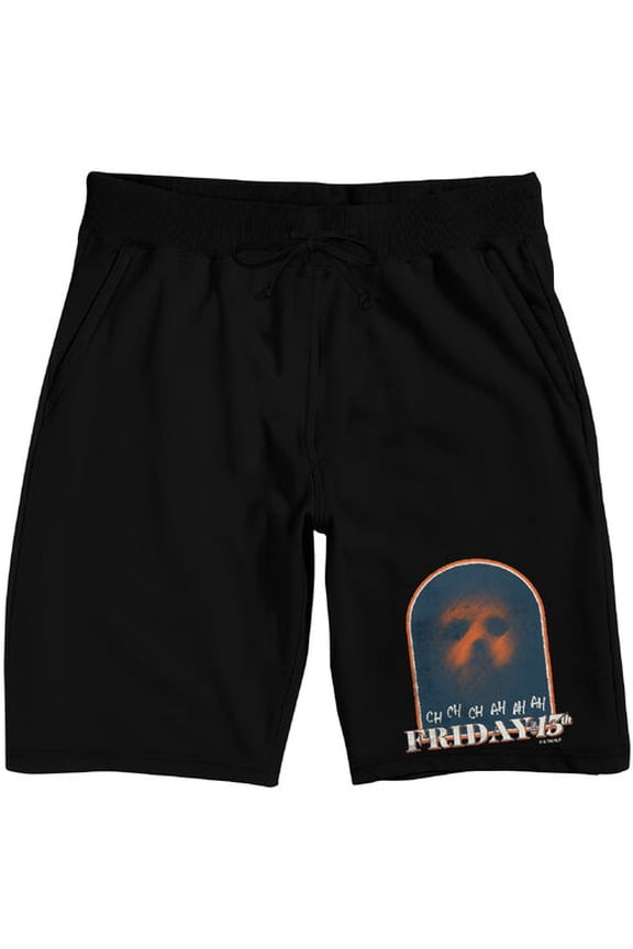Friday the 13th Oh Ah Men's Black Sleep Pajama Shorts-Medium
