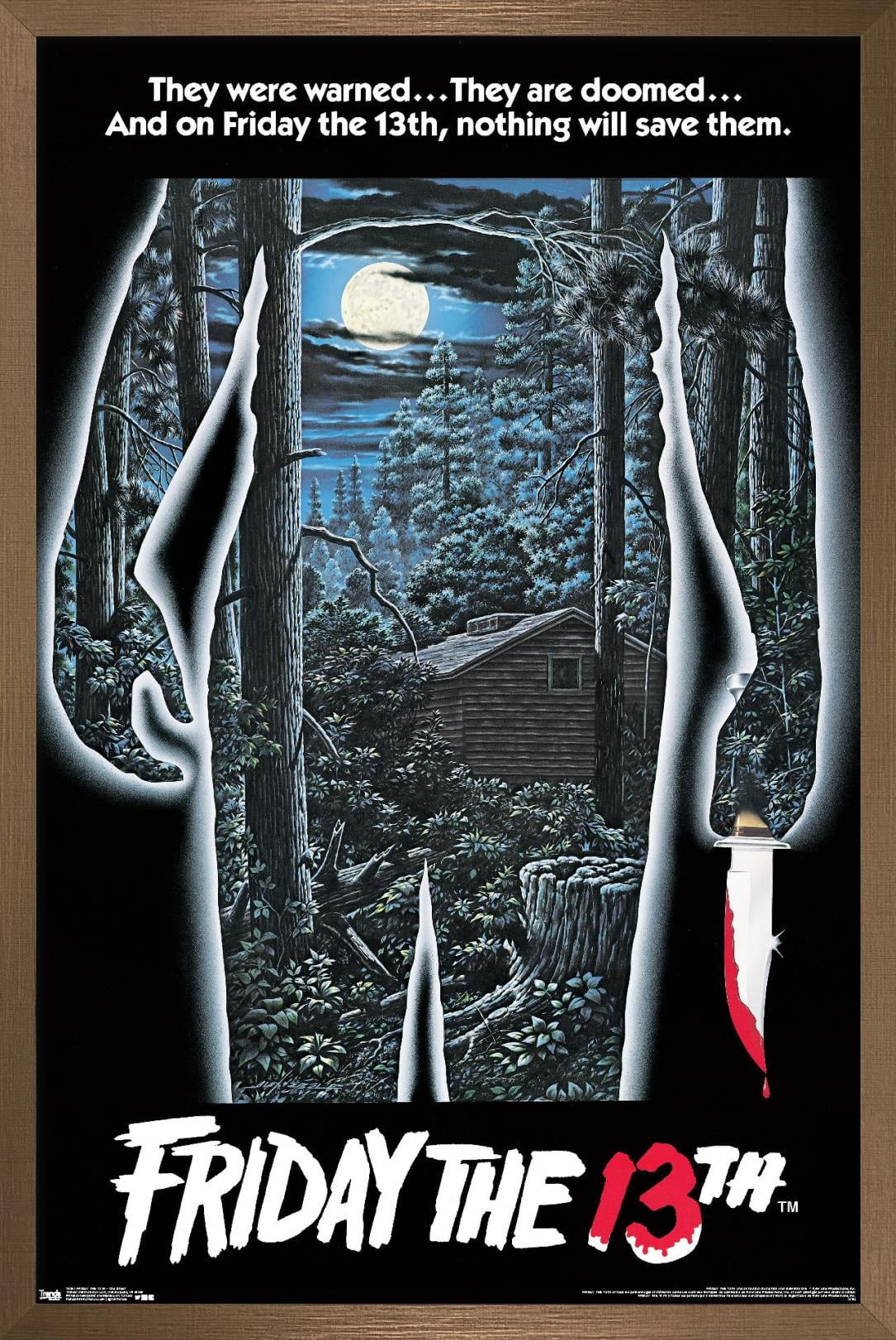 Friday the 13th - One Sheet Wall Poster, 14.725" x 22.375", Framed