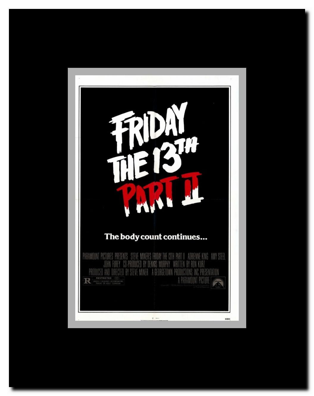 Friday the 13th Part 2 Framed Movie Poster
