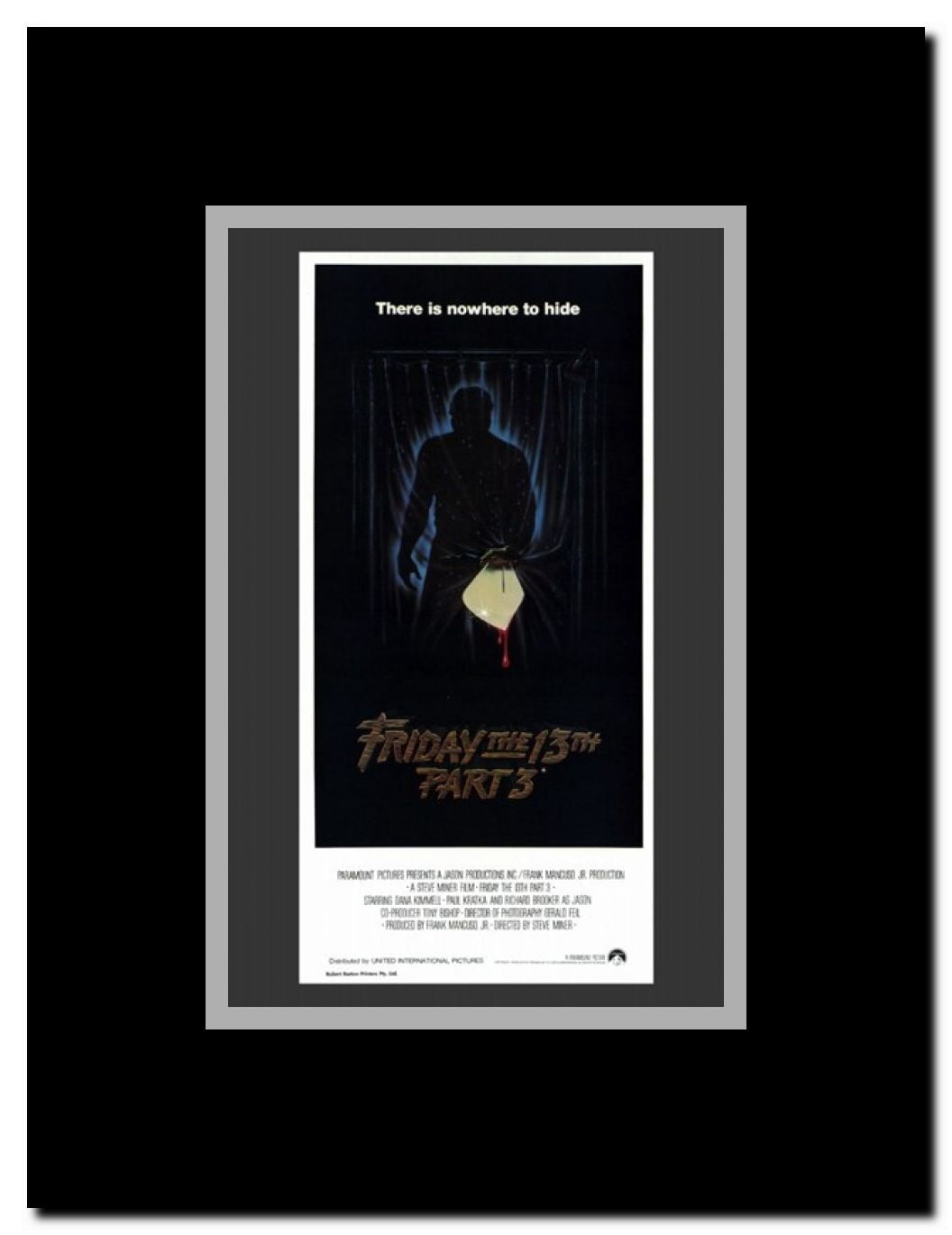 Friday the 13th Part 3 Framed Movie Poster