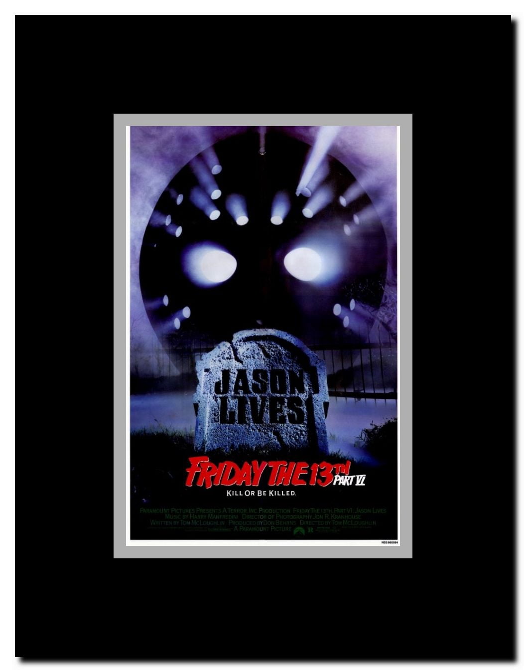 Friday the 13th Part 6: Jason Lives Framed Movie Poster
