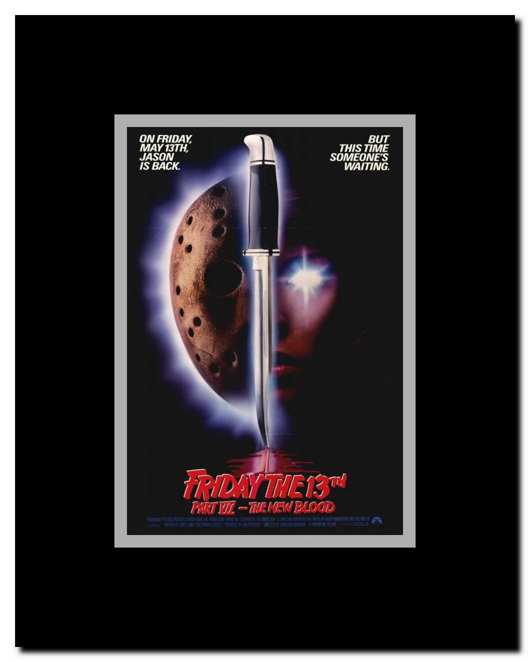 Friday the 13th Part 7: The New Blood Framed Movie Poster