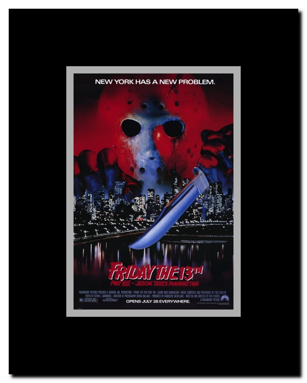 Friday the 13th Part 8: Jason Takes Manhattan Framed Movie Poster
