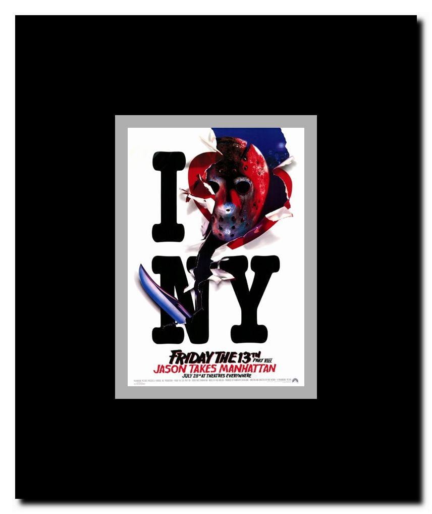 Friday the 13th Part8 Jason takes Manhattan Framed Movie Poster