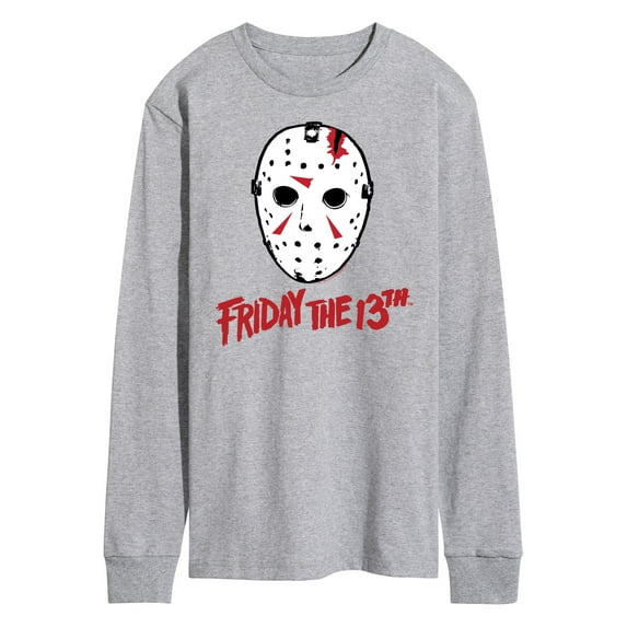 Friday the 13th - Ski Mask And Logo - Men's Long Sleeve T-Shirt