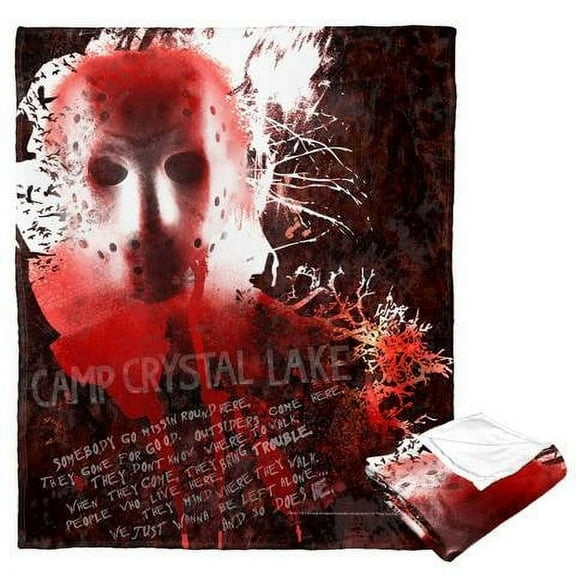 Friday the 13th The Killer of Camp Crystal Lake Warner Bros Kids Silk Touch Throw Blanket, 50 x 60 inches