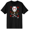 thumbnail image 1 of Friday the 13th Thread Pixel Men's Black T-Shirt - L, 1 of 7