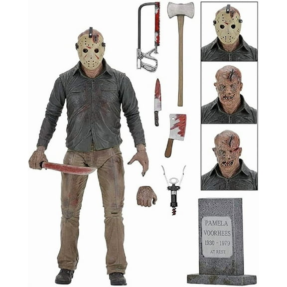 Friday the Black - 7" Action Figure - Ultimate Part 4 Jason Desktop Figures Ornaments Decora Craft Collectible