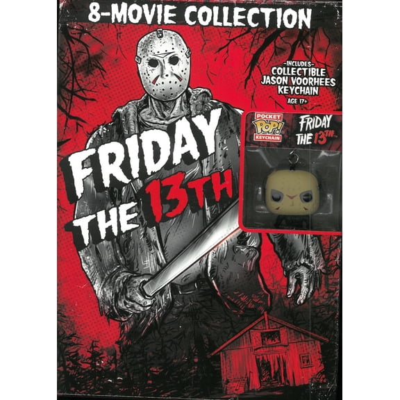 Friday the 13th: 8-Movie Collection (With Funko Pocket Pop! Jason Keychain)