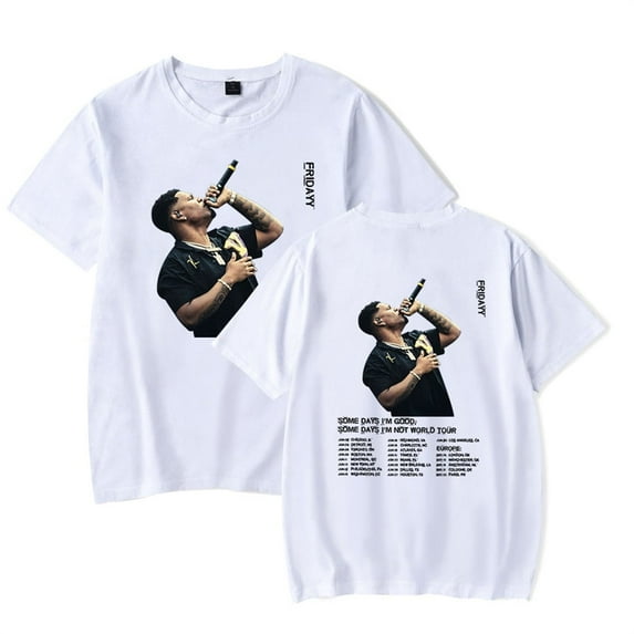 Fridayy Some Days I'm Good Some Days I'm Not World Tour Hip Hop Short Sleeve Tops - Unisex Trendy Music Tee