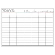 Jumbo Laminated Dry Erase or Wet Erase 4 Month Quarterly Wall Calendar ...