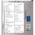 thumbnail image 1 of Fridge Calendar Magnetic Dry Erase Whiteboard Stickers For Refrigerator Easy to Use, A3 Message magnetBoard, 12*17inch, 1 of 8