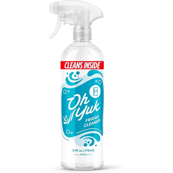 Fridge Cleaner – Cleans Inside Refrigerator for Spotless, Food-Contact Safe Surfaces | Biodegradable, Vegan, Cruelty-Free Effortlessly Lifts Sticky Messes & Dried-On Food Spray Bottle