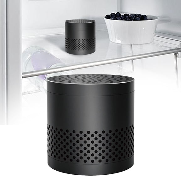 Fridge Deodorizer, NonScents Lasts for 10 Years Refrigerator Deodorizer, Odor Eliminator for Fridge & Freezer, More Effective, Black