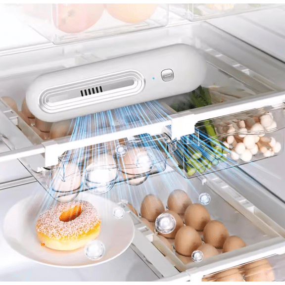 Fridge Deodorizer Odor Eliminator, Rechargeable Fridge Fresh, Long-Lasting Refrigerator Deodorizer for Fridge & Freezer