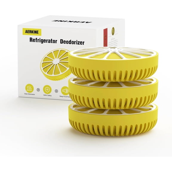 Fridge Deodorizer Odor Eliminator - Refrigerator Cleaner Freshener For Home, Smell Remover For Kitchen, More Effective Than Baking Soda Bamboo Air Purifier Bags(3Packs)