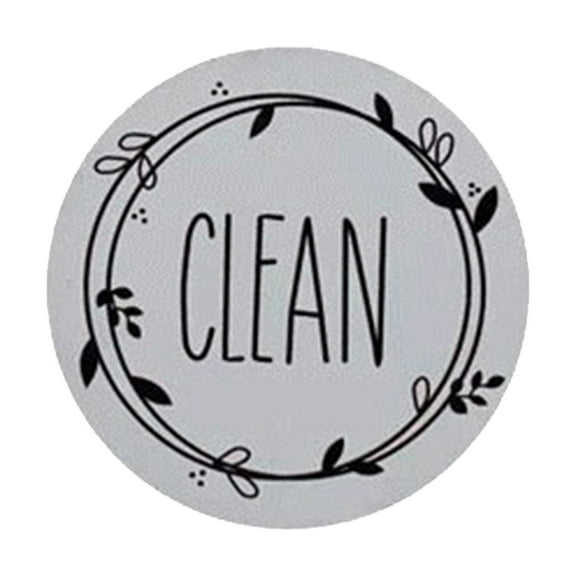 Fridge Dishwasher Magnet Clean Dirty Sign Indicator Reusable Double Sided, Non-Scratch Strong Magnetic Backing, Residue Free Adhesive Included