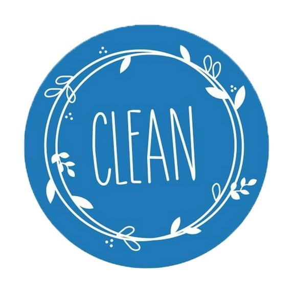 Fridge Dishwasher Magnet Clean Dirty Sign Indicator Reusable Double Sided, Non-Scratch Strong Magnetic Backing, Residue Free Adhesive Included