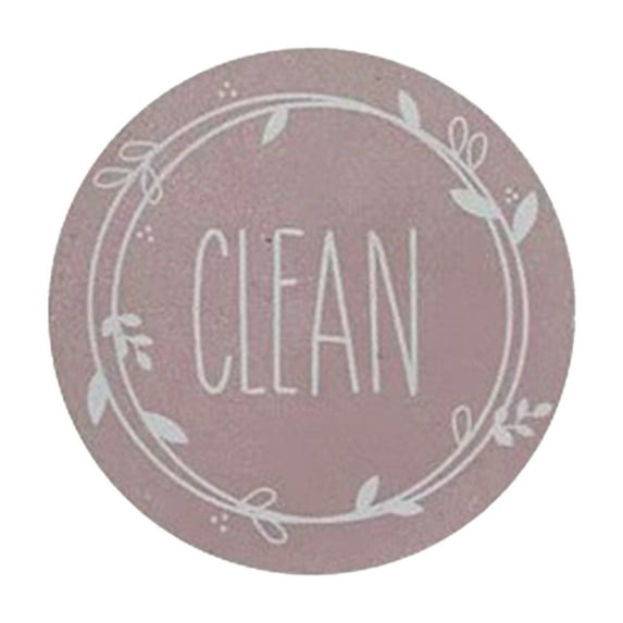 Fridge Dishwasher Magnet Clean Dirty Sign Indicator Reusable Double Sided, Non-Scratch Strong Magnetic Backing, Residue Free Adhesive Included
