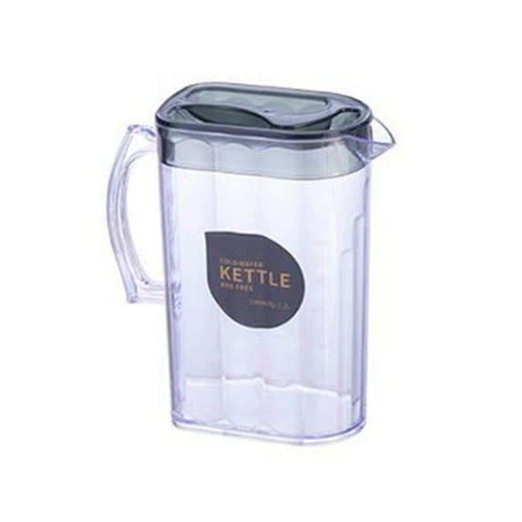 Fridge Door Water Pitcher With Lid 2.2L Square Water Jug Made of Clear Plastic Plastic Pitcher for Cold Lemonade Juice Beverage Jar Ice Tea Kettle