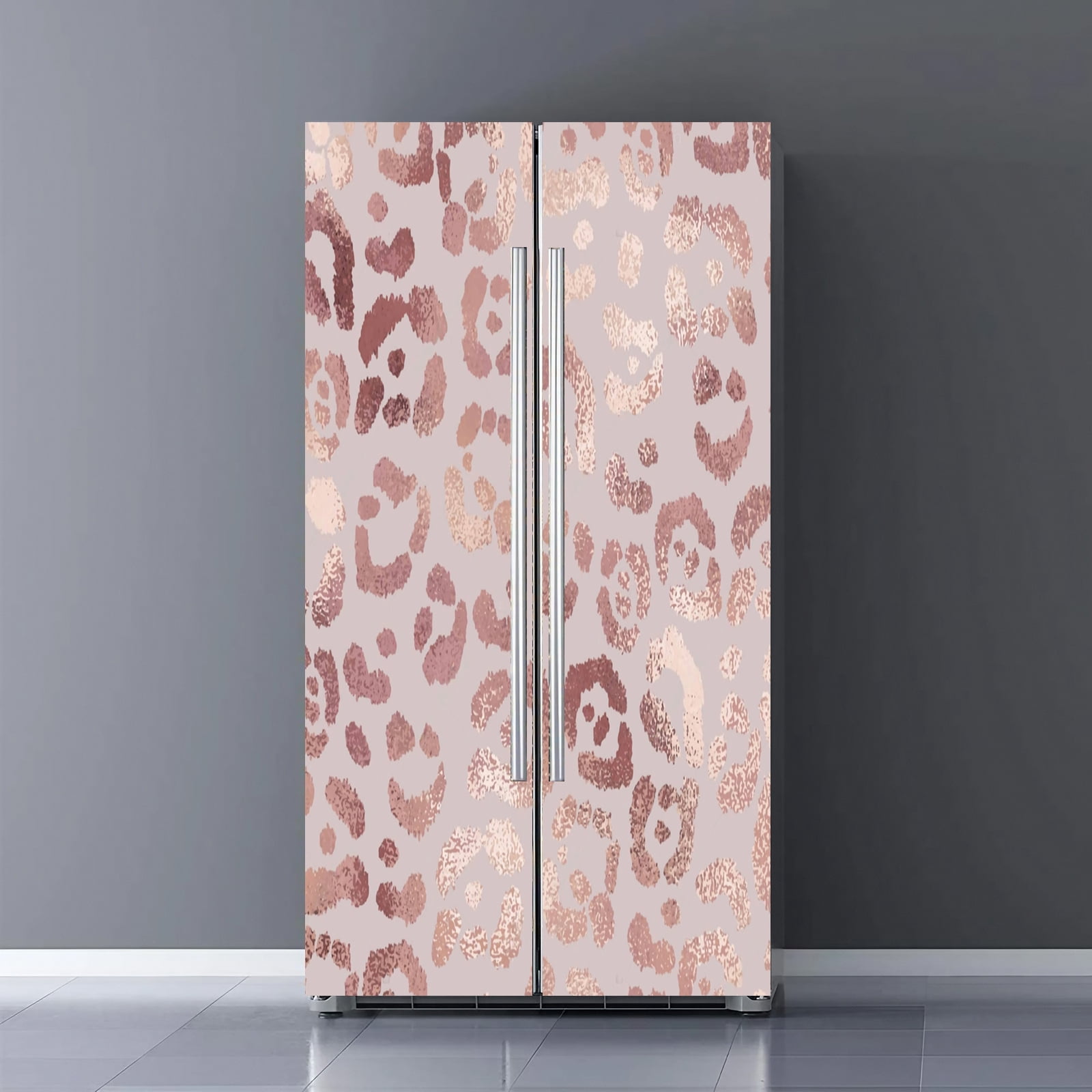 Fridge Door Wrap Vinyl Sticker Decor Front Refrigerator PVC Wallpaper ...