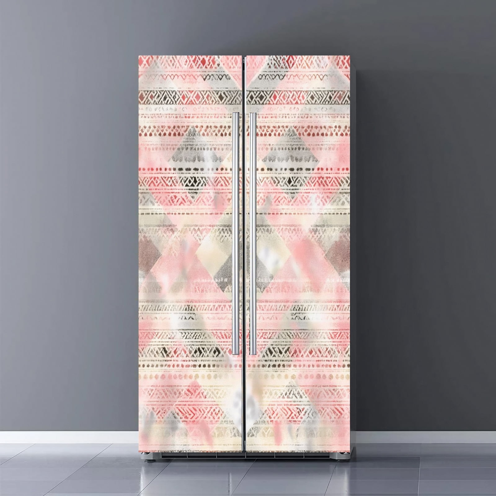 Trabal Pvc Fridge Door Wrap Vinyl Sticker Decor Front Refrigerator PVC Wallpaper ...
