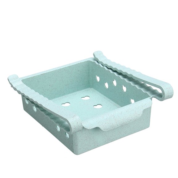 Fridge Drawer Organizer,2 Pack Retractable Drawer Refrigerator Storage Box,Space Saver Kitchen Tools