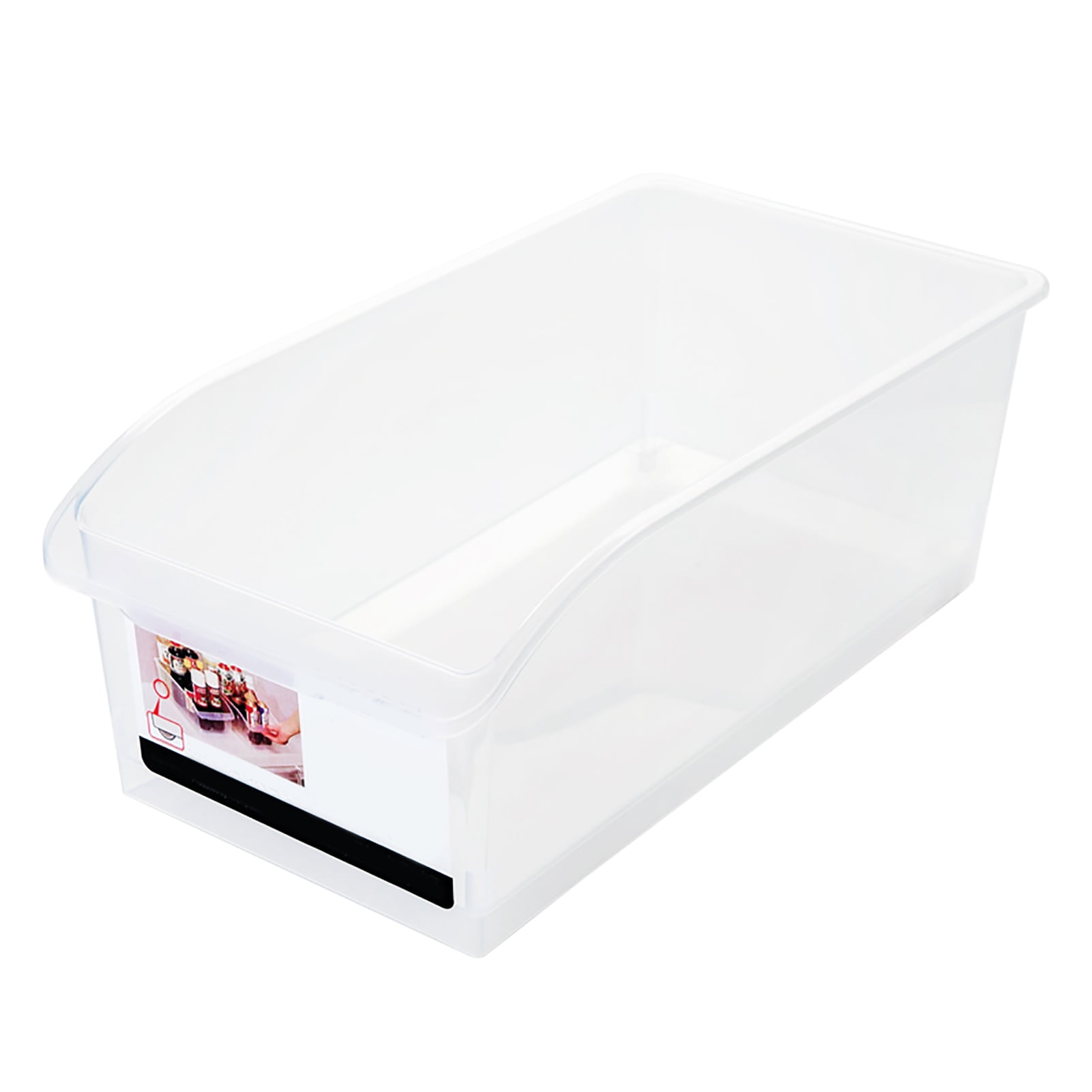Fridge Drawer Organizer Bin Easy Access Clear Plastic Ample Capacity