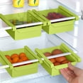 thumbnail image 1 of Fridge Drawer Organizer, Retractable Drawer Refrigerator Storage Box,Unique Design Pull Out Bins, Fridge Shelf Holder Storage Box, Small Size, 1 of 4