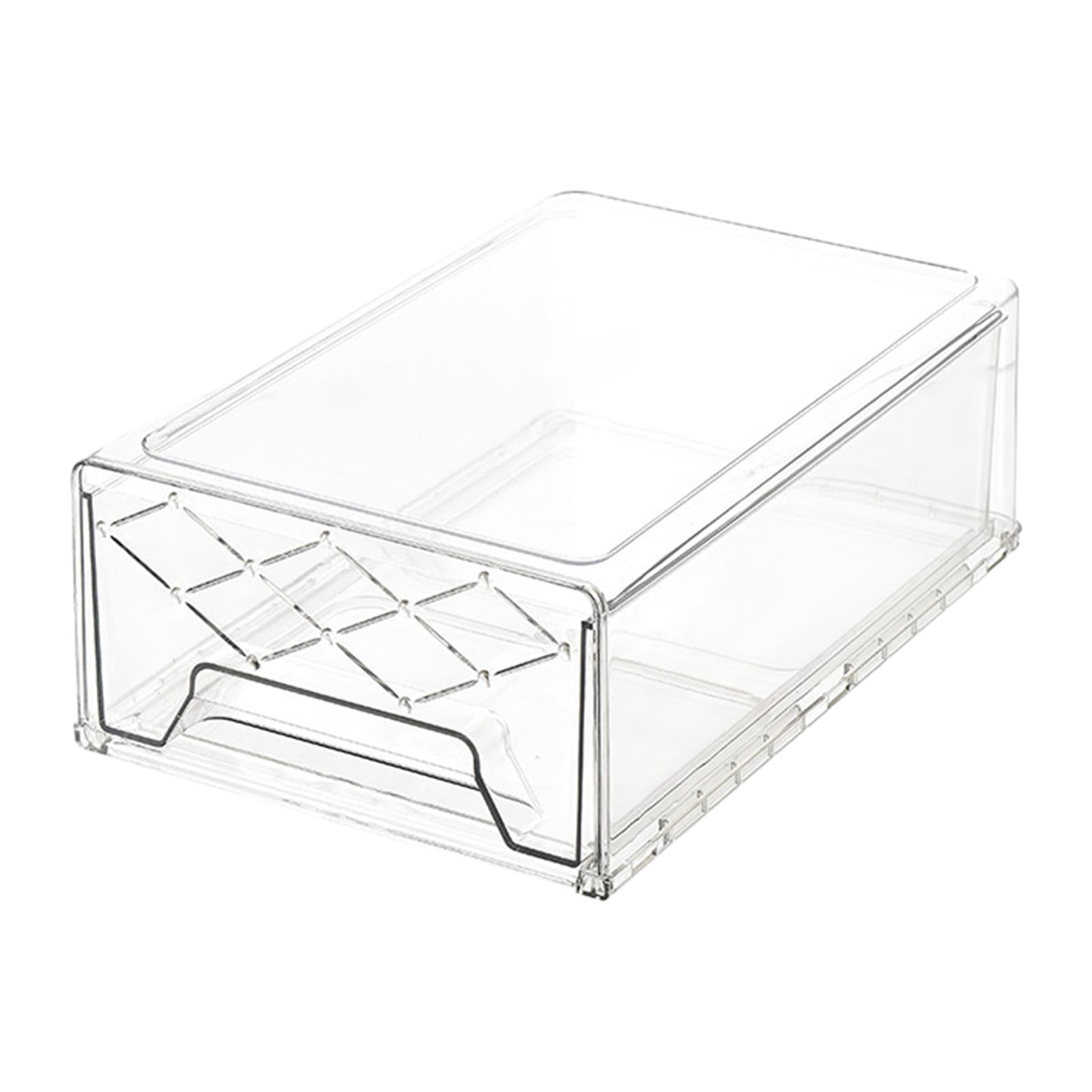 Fridge Drawers Fridge Organizer Pull Out Freezer Drawer Stackable Clear