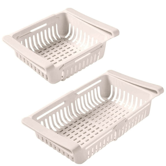 Fridge Drawers Pull Out,Portable Refrigerator Drawer,Refrigerator Organizers And Storage,Fridge Organizer,Fridge Drawer Refrigerator Storage(Beige L:11.22"-8.07"*H:3"*W:6.5")from QiwagFerng