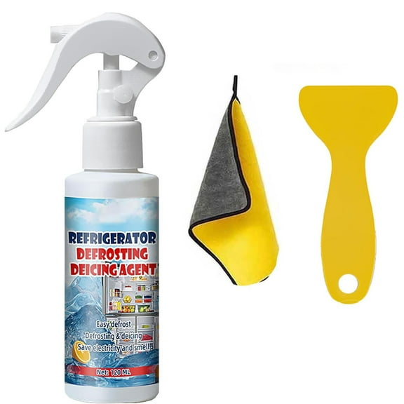 Fridge Freezer De-Icer Spray, Defrosting Spray for Fridge Freezer, De-Icer Clean for Refrigerator Defroster, Efficiently Quickly Removes (1Pc)
