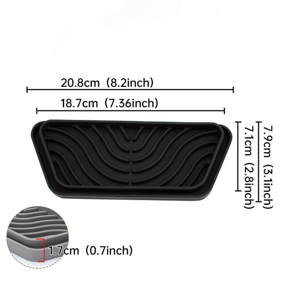 Mini Water Dispenser Refrigerator Drip Catcher Tray, Mini Fridge Drip Tray Protects Ice And Water Dispenser Pan, Fridge Spills Water Pad For Spills, Build-Up And Water Splat Mini Mini Fridge