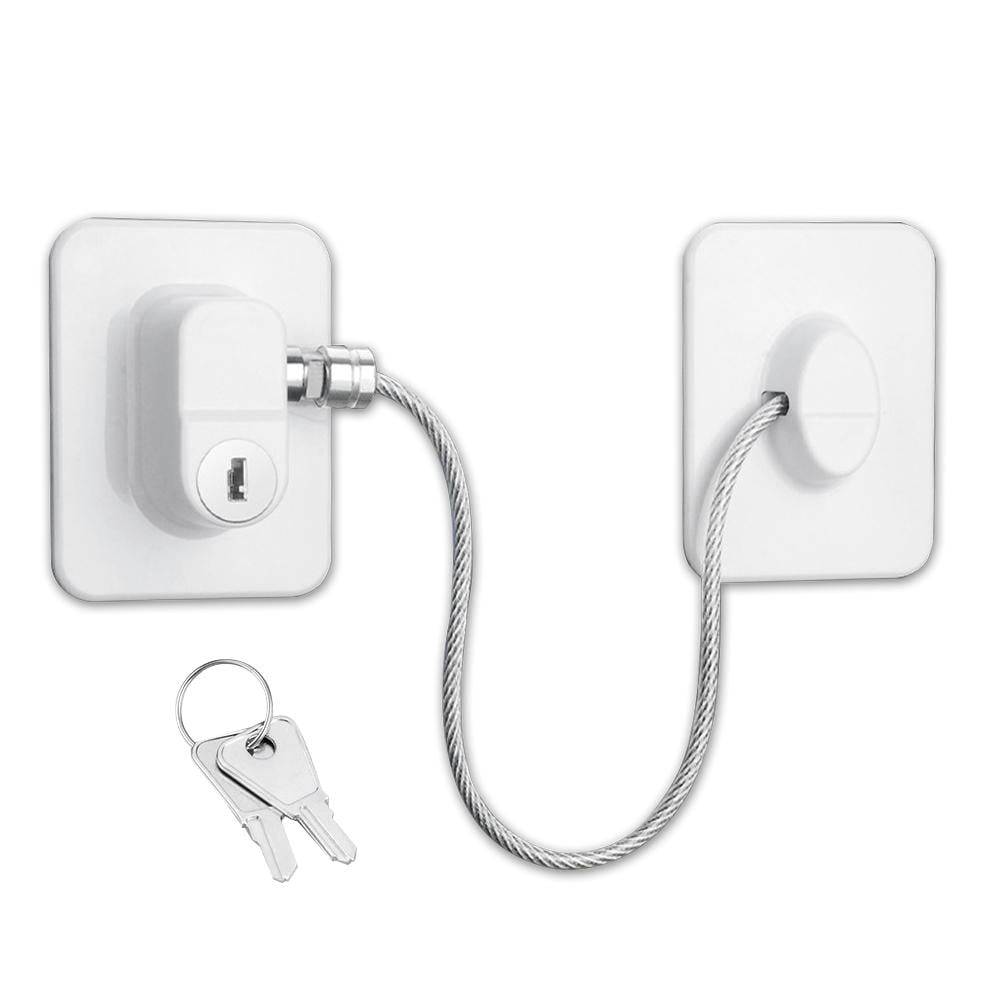 Fridge Lock Freezer Lock with 2Key for Child Safety Refrigerator Locks