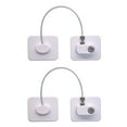 thumbnail image 1 of Fridge Lock, Refrigerator Lock with Keys for Fridge, Cabinet Locks, Drawers, Dishwasher, Toilet and Child Proof Safety Cabinet Locks, Adhesive No Drilling, 4 Pcs, 1 of 7