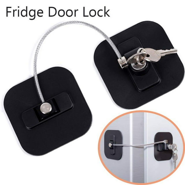 Fridge Lock,Refrigerator Lock with Keys, Freezer Lock and Child Safety