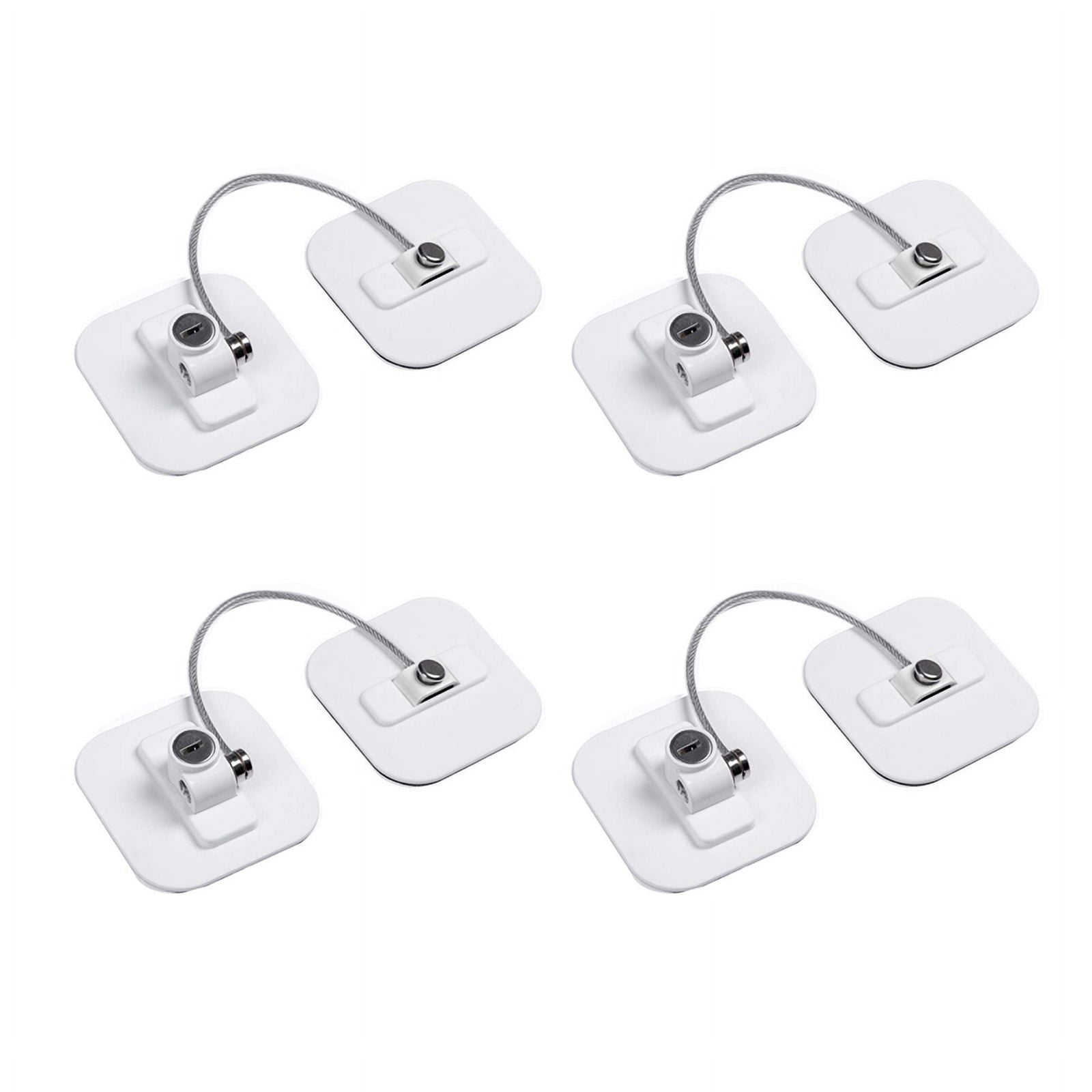 Fridge Lock,Refrigerator Locks,Freezer Lock with Key for Child ,Locks to Lock Fridge and Cabinets-4Pack