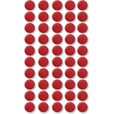 Fridge Magnets, 50pcs Small Refrigerator Magnets for Whiteboard, Kids, Mini Cute Magnets for Locker, White Board, Kitchen, Office, Classroom (Red)