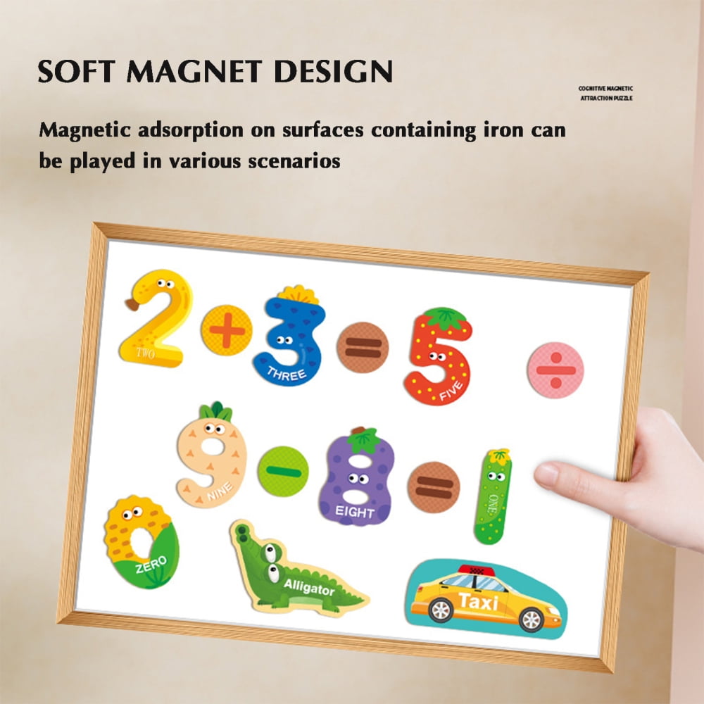 Fridge Puzzles Educational Toys Creative Animal Traffic Number