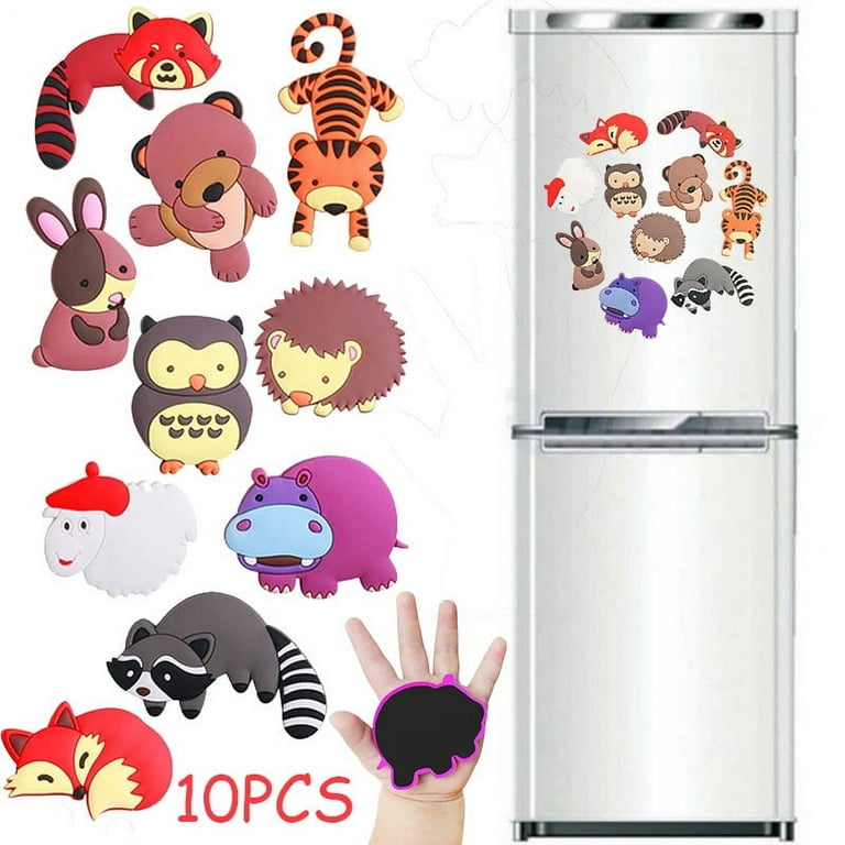 Fridge Magnets Zoo Animal Magnetic Toys Toddler Souvenir Refrigerator  Magnets Home Decor Magnetic Stickers,10PCS Fridge Magnets for Toddlers