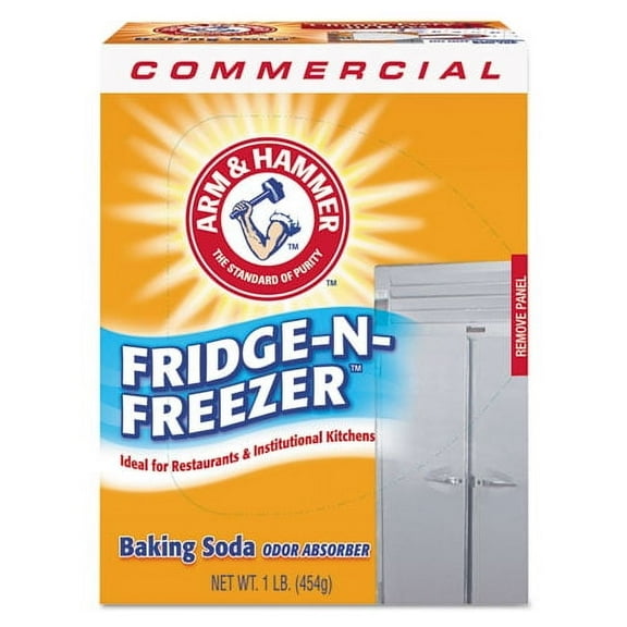 Fridge-N-Freezer Pack Baking Soda, Unscented, 16 Oz, Powder | Bundle of 10 Each